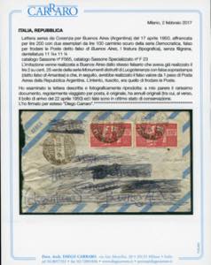 1950 - 100 lire carminio scuro ... 