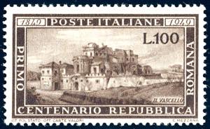 1949 - 100 lire Romana (600), nuovo, gomma ... 