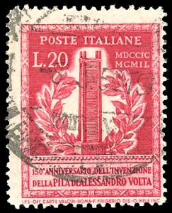 1949 - 20 lire Volta, dent. 13 1/4 x 14, ... 