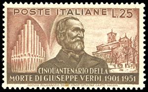 1951 - 25 lire Verdi, dent. 14 x 14 1/4, ... 