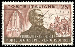 1951 - 25 lire Verdi, dent. 14 x 13 3/4, ... 