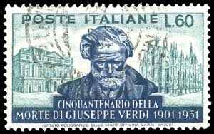 1951 - 60 lire Verdi, 14 x 13 3/4, filigrana ... 