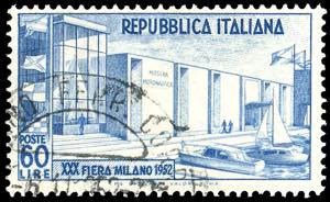 1952 - 60 lire Fiera di Milano, dent. 14 x ... 