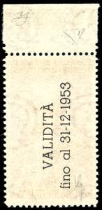 1952 - 80 lire Leonardo, al verso ... 