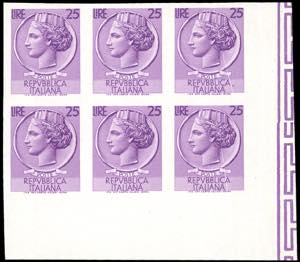 1961 - 25 lire violetto Siracusana, non ... 