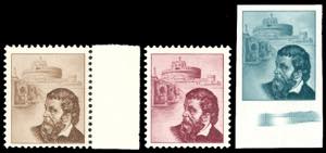 1956 - Cellini, tre prove di francobolli per ... 