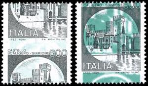 1980 - 600 lire Castelli (1523), due ... 