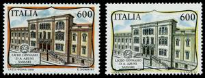 1991 - 600 lire Liceo grigio, francobollo ... 