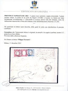 1862 - 5 grana rosso carminio, ... 