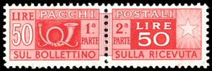 1952 - 50 lire, filigrana ruota III tipo ... 