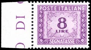 1947 - 8 lire filigrana ruota I tipo, ... 