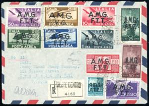 1947 - Democratica, soprastampa su due ... 