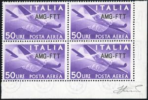 POSTA AEREA 1954 - 50 lire, nuovo tipo di ... 