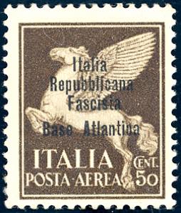 BASE ATLANTICA POSTA AEREA 1943 - 50 cent. ... 