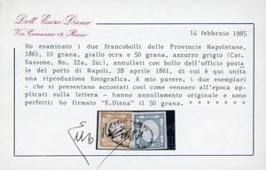 1861 - 50 grana azzurro grigio, 10 ... 