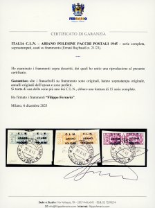 ARIANO POLESINE PACCHI POSTALI ... 