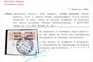 ARIANO POLESINE PACCHI POSTALI ... 