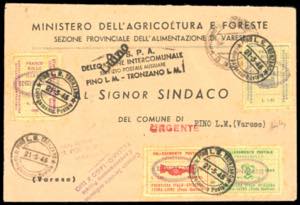 D.I.S.P.A. SEGNATASSE 1945 - Lemissione ... 