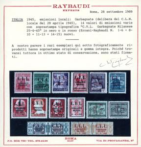 GARBAGNATE MILANESE 1945 - La ... 