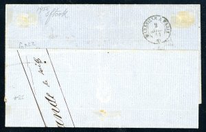 1861 - Falsi per posta: 20 grana ... 