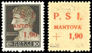 MANTOVA 1945 - 1,90 lire su 10 cent., ... 