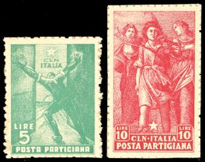 PARMA 1945 - Posta partigiana (1/2), nuovi, ... 