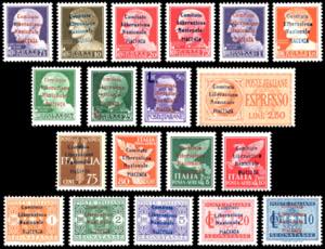 PIACENZA 1945 - Soprastampati Comitato ... 