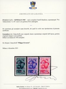 SONDALO 1945 - Fratelli Bandiera, ... 