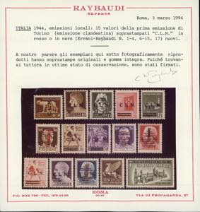 TORINO 1944 - Detta emissione ... 