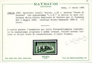 TORINO 1945 - Soprastampati, ... 