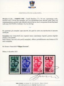 TORINO 1945 - Fratelli Bandiera, ... 