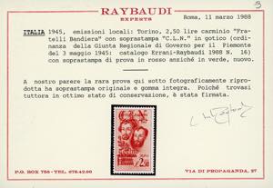 TORINO 1945 - Fratelli Bandiera, ... 