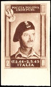 1946 - 2 zl. bruno cioccolato scuro, non ... 