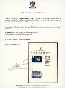 FOGLIETTI 1946 - Foglietto su ... 