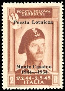 GOVERNO DI LONDRA POSTA AEREA 1954 - 2 zl. ... 