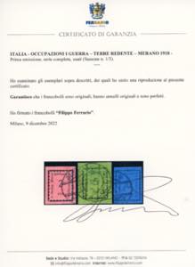 MERANO 1918 - I emissione, serie ... 