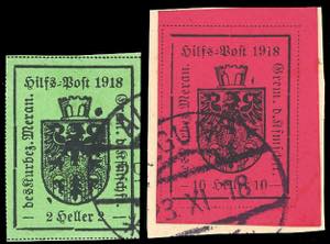 MERANO 1918 - 2 h. e 10 h. I tipo (4/5), ... 