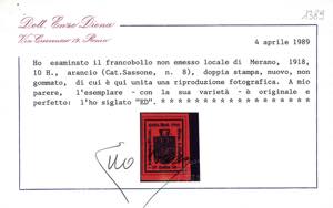 MERANO 1918 - 10 h. arancio IV ... 