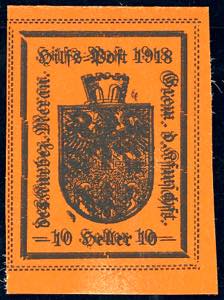 MERANO 1918 - 10 h. arancio IV ... 