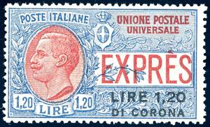 DALMAZIA ESPRESSI 1922 - 1,20 lire su 1,20 ... 