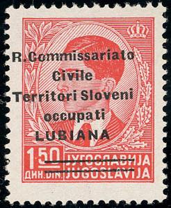 LUBIANA 1941 - 1,50 d. soprastampa ... 