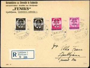 LUBIANA 1941 - Non emessi, 25 p., due ... 