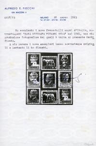 ZONA FIUMANO KUPA 1941 - Imperale ... 