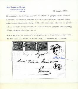 1859 - 10 cent. bianco (2), ... 