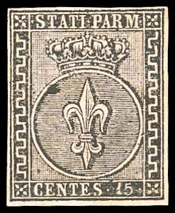 1852 - 15 cent. rosa (3), ... 