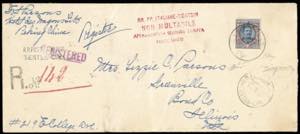 TIENTSIN 1922 - 2 dollari su 5 lire ... 