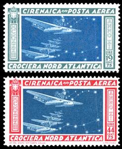 POSTA AEREA 1933 - Crociera Balbo (A18/A19), ... 