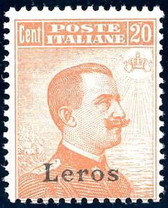 LERO 1922 - 20 cent. Michetti con filigrana ... 