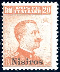 NISIRO 1917 - 20 cent. Michetti senza ... 