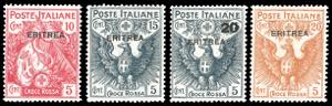 1916 - Croce Rossa, serie completa (41/44), ... 